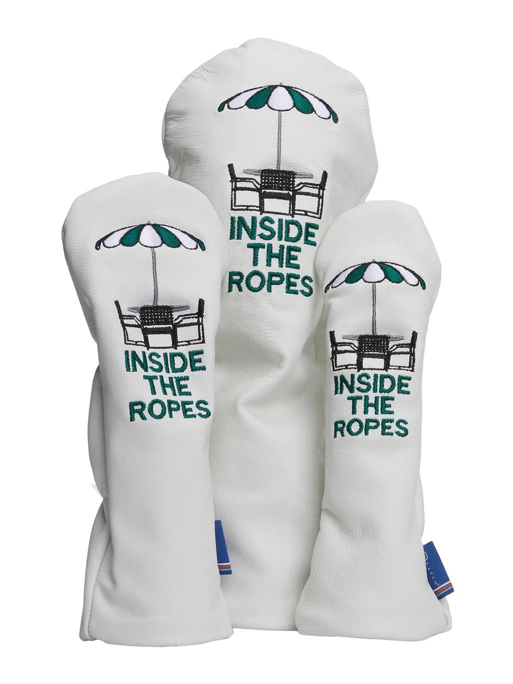 NEW 2022 Masters STITCH Inside The Ropes Driver Headcover White Leather Augusta
